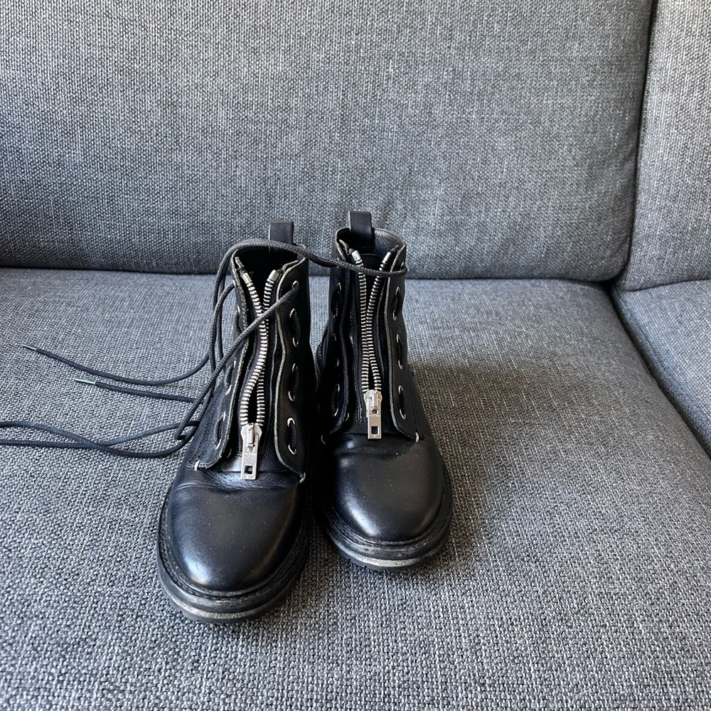 Rag & Bone Black Leather Ankle Boots